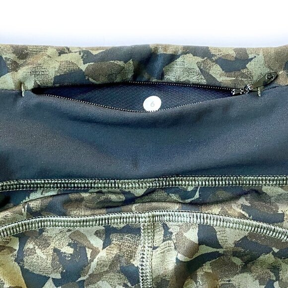 Lululemon Speed Tight III Running Leggings Size 6 Reflective Foldable Hem Ruched - Picture 12 of 16